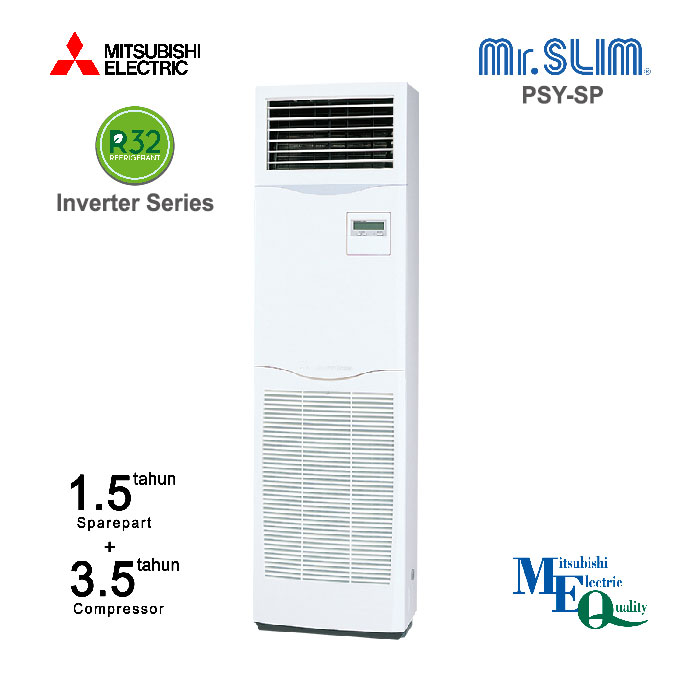 Mitsubishi Electric AC Floor Standing Inverter PSY-SP Series 5 PK ( 3 Phase ) - PSY SP42KA + PUY SP42YKA2