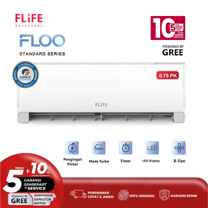 Flife Gree AC Split Standard 3/4 PK FLOO Series - FAC-07FLOO