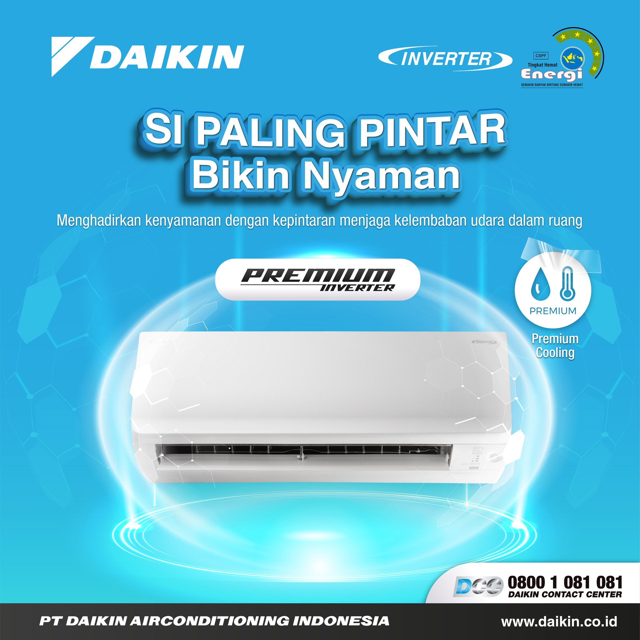 Daikin AC Wall Mounted Split Inverter Premium Thailand 2 PK - FTKM50SVM4 + RKM50SVM4