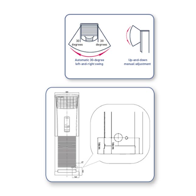 Panasonic AC Floor Standing Standard 5 PK - CS/CU-J45FFP8A