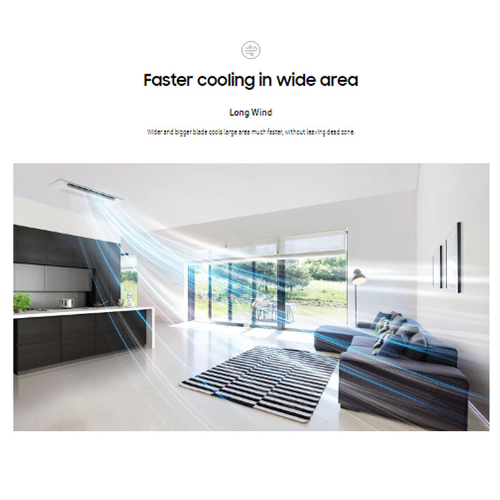 Samsung AC Cassette Inverter 1 Way Wind-Free 2 PK - AC052FE1DKF/EA