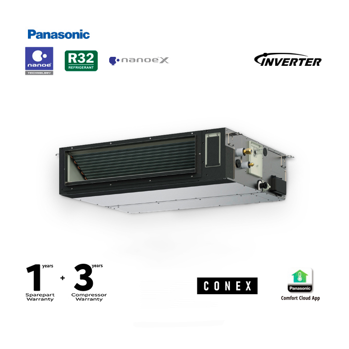 Panasonic AC Ceiling Duct Inverter Adaptive Nanoe X NX Series R32 4 PK -  S/U-3434PF3H5