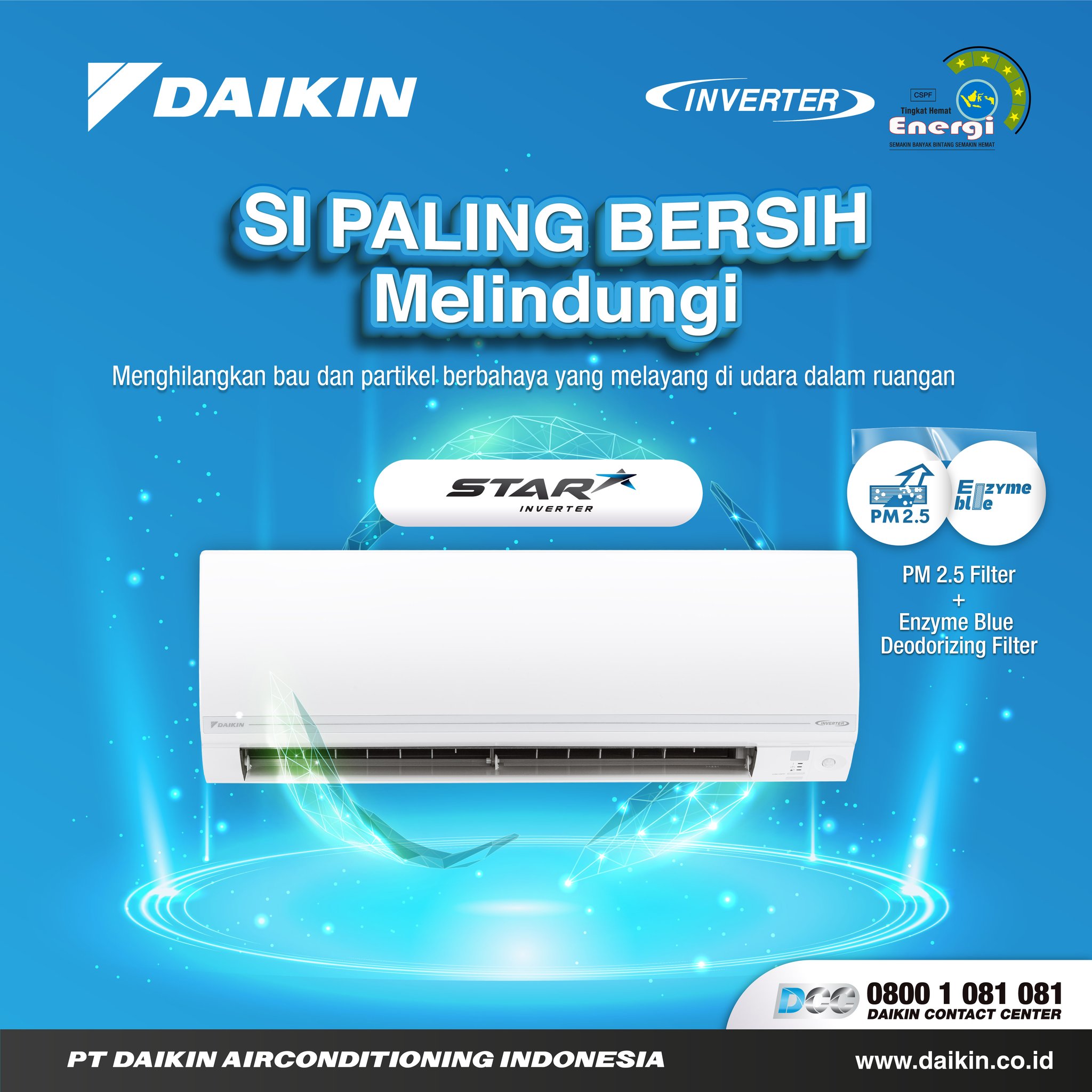 Daikin AC Wall Mounted Split Inverter Star Thailand 2 PK - FTKC50TVM4 + RKC50TVM4
