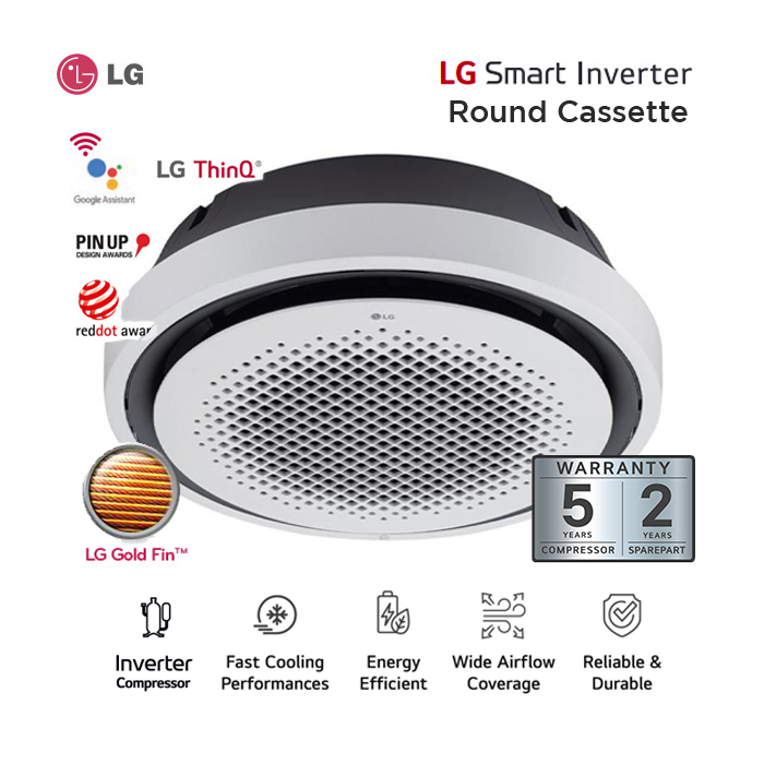 LG AC Cassette Round Inverter Series 4 PK - ZTNQ36GYLA1