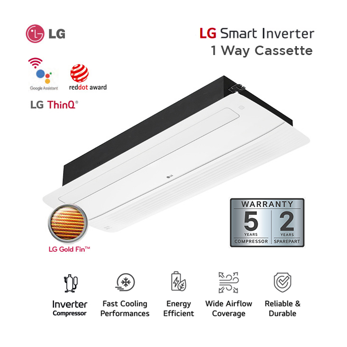 LG AC Cassette 1 Way Inverter 1 1/2 PK - ZTNQ12GULA1