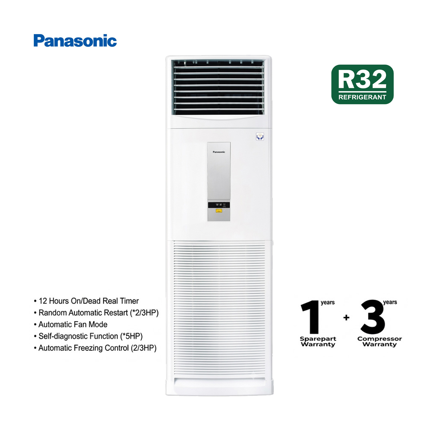 Panasonic AC Floor Standing Standard R32 5 PK - S/U-45PB5H8P