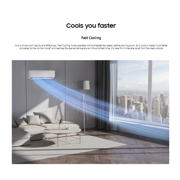 Samsung AC Standard Wall Mounted Split 1/2 PK - AR05TGHQASINSE