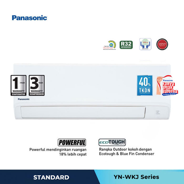 Panasonic AC Wall Mounted Split Standard 1 PK - CS/CU-YN9WKJ