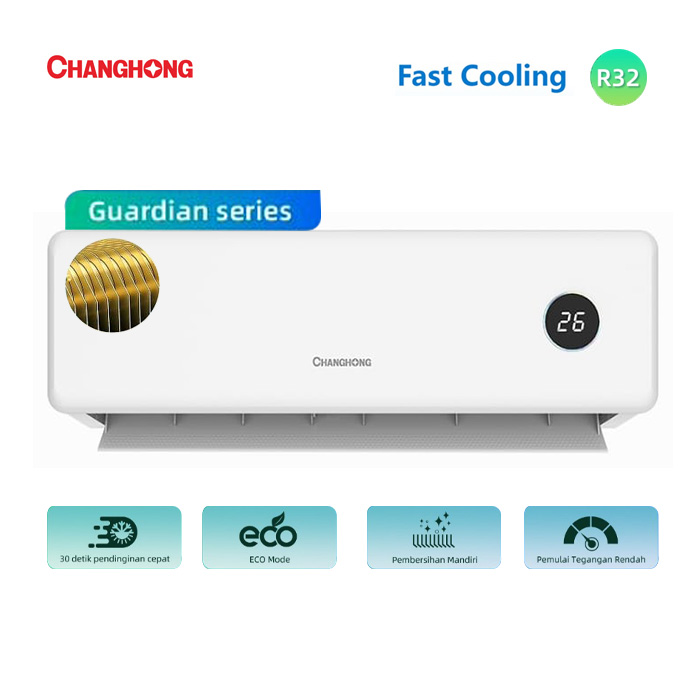 Changhong AC Wall Mounted Split Standard Premium 1.5 PK - CSC-12NVS4