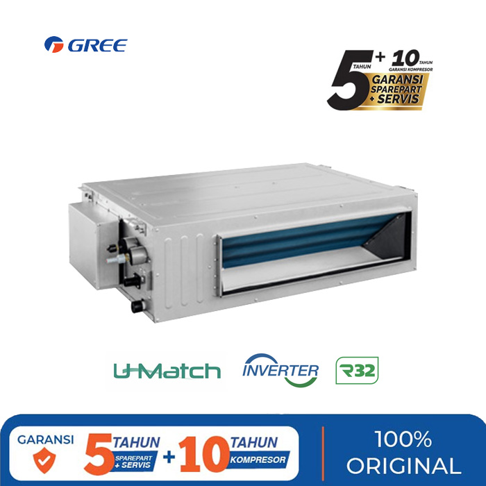 Gree AC Ceiling Ducted Inverter U Match Series 5 PK - GULD140PHS1/A-S + GULD140W1/NHA-S
