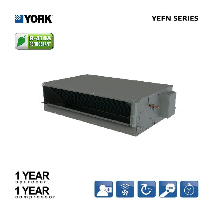 York AC Ceiling Ducted Standard YEFN Series 3 1/2 PK - YEFN36BZMWZTH1