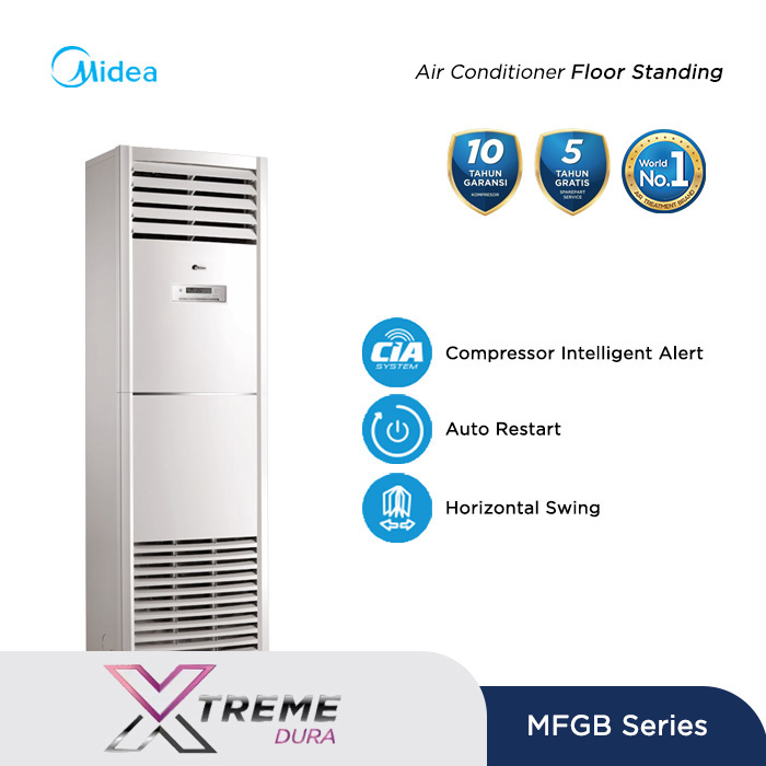 Midea AC Floor Standing Standard 5 PK - MFGB2-48CRN1