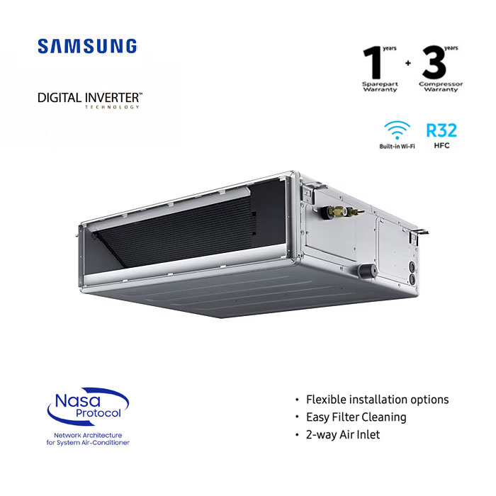 Samsung CAC Ceiling Duct Inverter R32 3 PK - AC071FEMDKF/EA