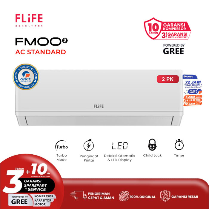 Flife Gree AC Standard FMOO2 Series 2 PK - FAC-18FMOO2