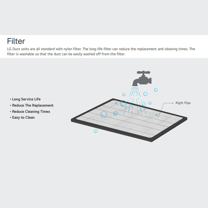 LG AC Ceiling Ducted Standard 2 PK - ZBNC186LLA0
