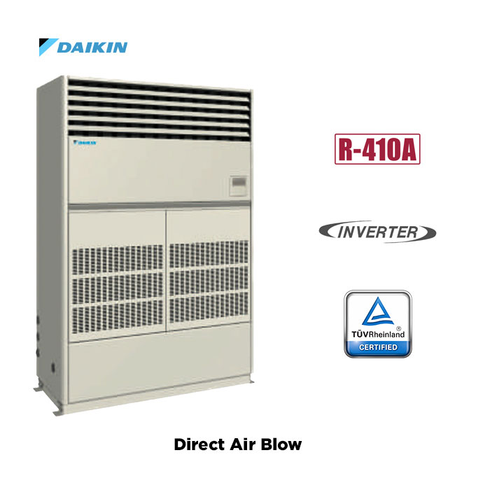 Daikin AC Packaged Floor Standing Direct Air Blow Inverter Thailand R410A 10 PK ( 3 Phase ) - FVGR250PV14 + RZUR250PY14