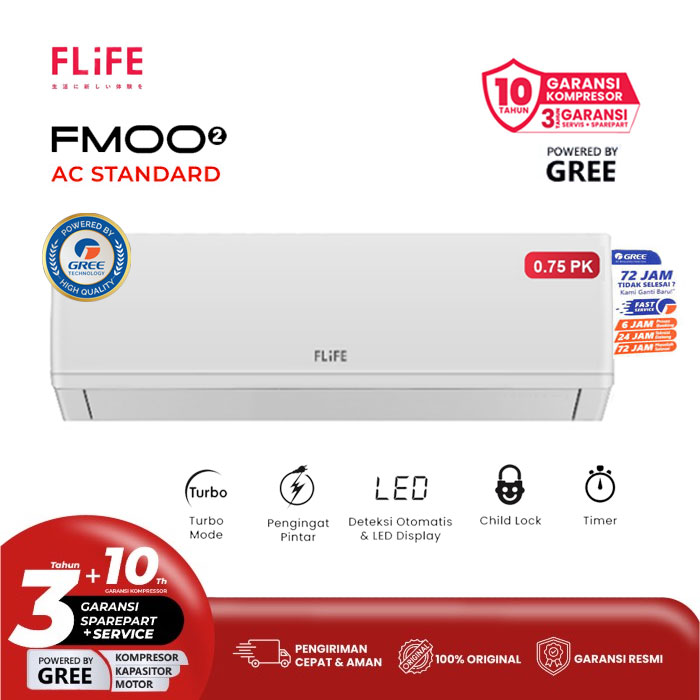 Flife Gree AC Standard FMOO2 Series 3/4 PK - FAC-07FMOO2