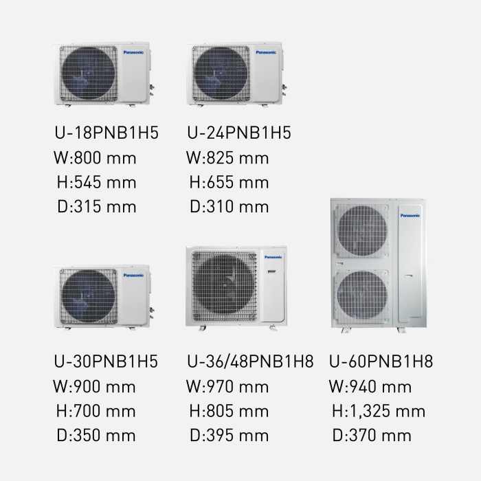 Panasonic AC Ceiling Ducted Non Inverter 4 PK ( 3 Phase ) - S/U-36PFB1H8