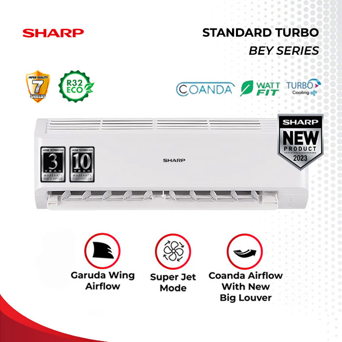 Sharp AC Standard Wall Mounted Split Garuda Series 1 PK - AH-A9BEY