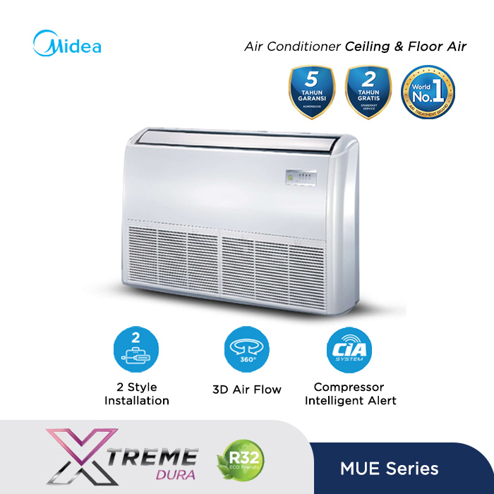 Midea AC Ceiling & Floor Standard 5 PK - MUE-48CRN2