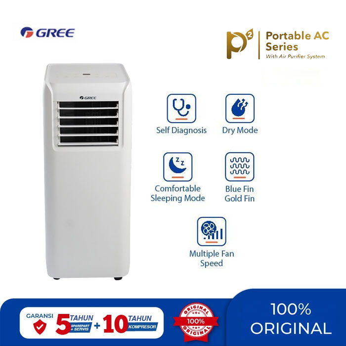 Gree AC Portable P2 Series Standard 1/2 PK - GPC-05P2