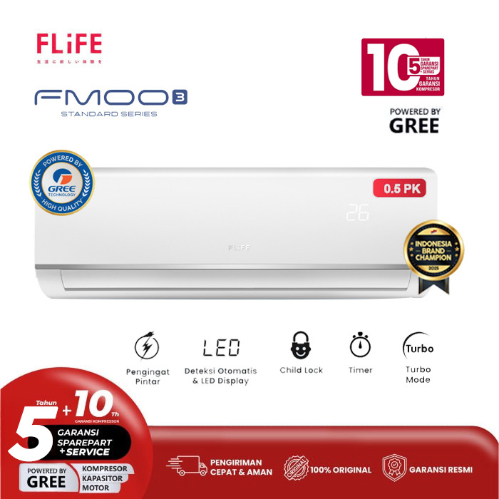 Flife Gree AC Split Standard 1/2 PK FMOO3 Series - FAC-05FMOO3