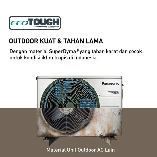 Panasonic AC Wall Mounted Split Deluxe Inverter Si Biru Nanoe X 1 1/2 PK - CS/CU XPU12XKJ