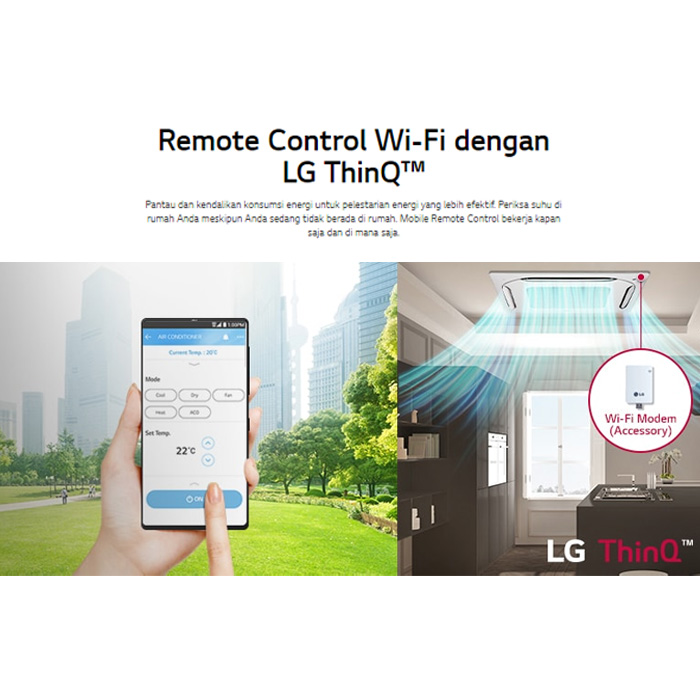 LG AC Cassette 4 Way Inverter Series 2 PK - ZTNQ18GPLA1
