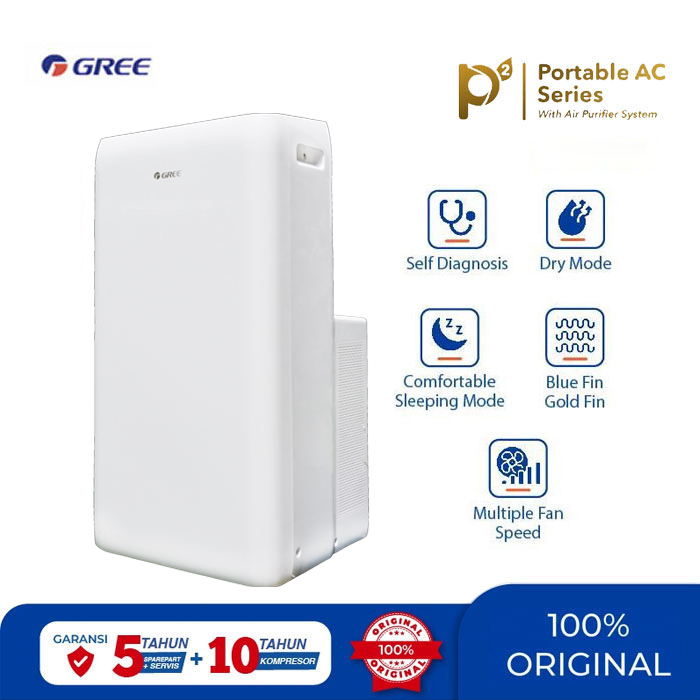 Gree AC Portable P2 Series Standard 1.5 PK - GPC-12P2