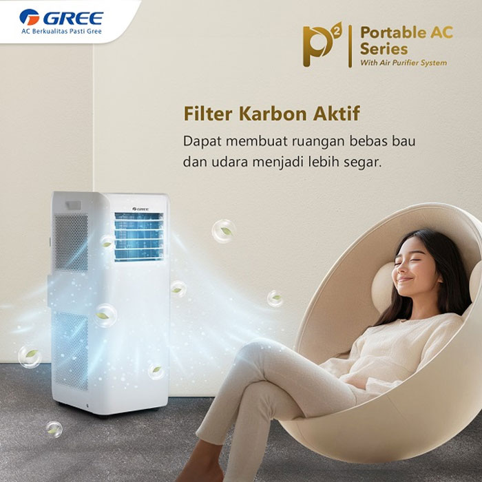 Gree AC Portable P2 Series Standard 1.5 PK - GPC-12P2