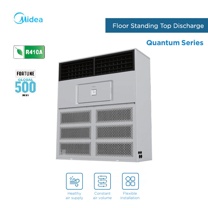 Midea AC Floor Standing Side Discharge Inverter Quantum Series 12 PK - MFSL-120HDN1 + MOUL-120HD1N1-G