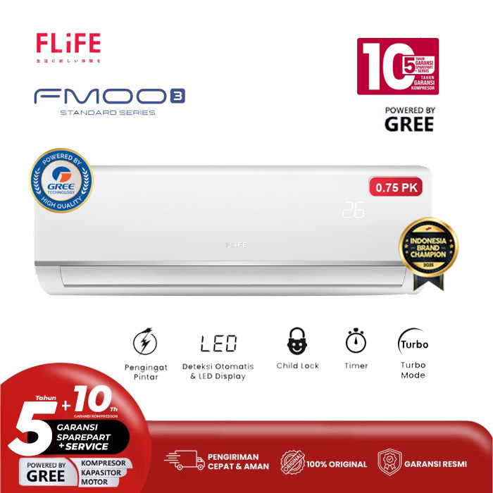 Flife Gree AC Split Standard 3/4 PK FMOO3 Series - FAC-07FMOO3