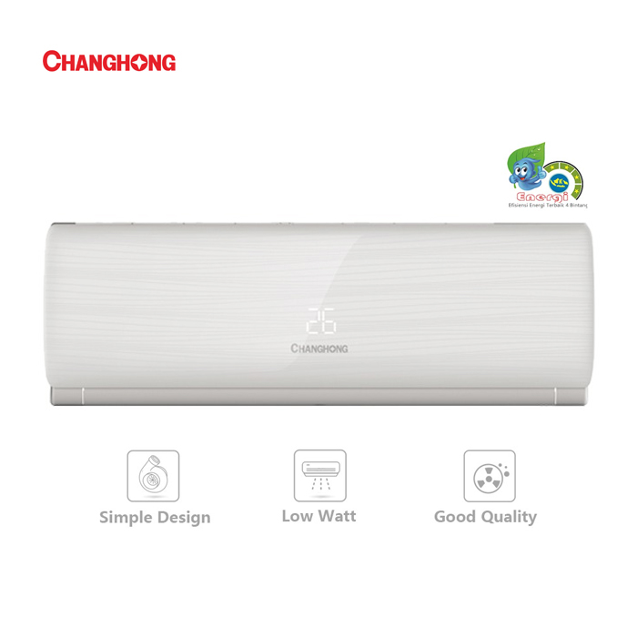 Changhong AC Wall Mounted Split Deluxe Plasma 1/2 PK - CSC-05CSD3