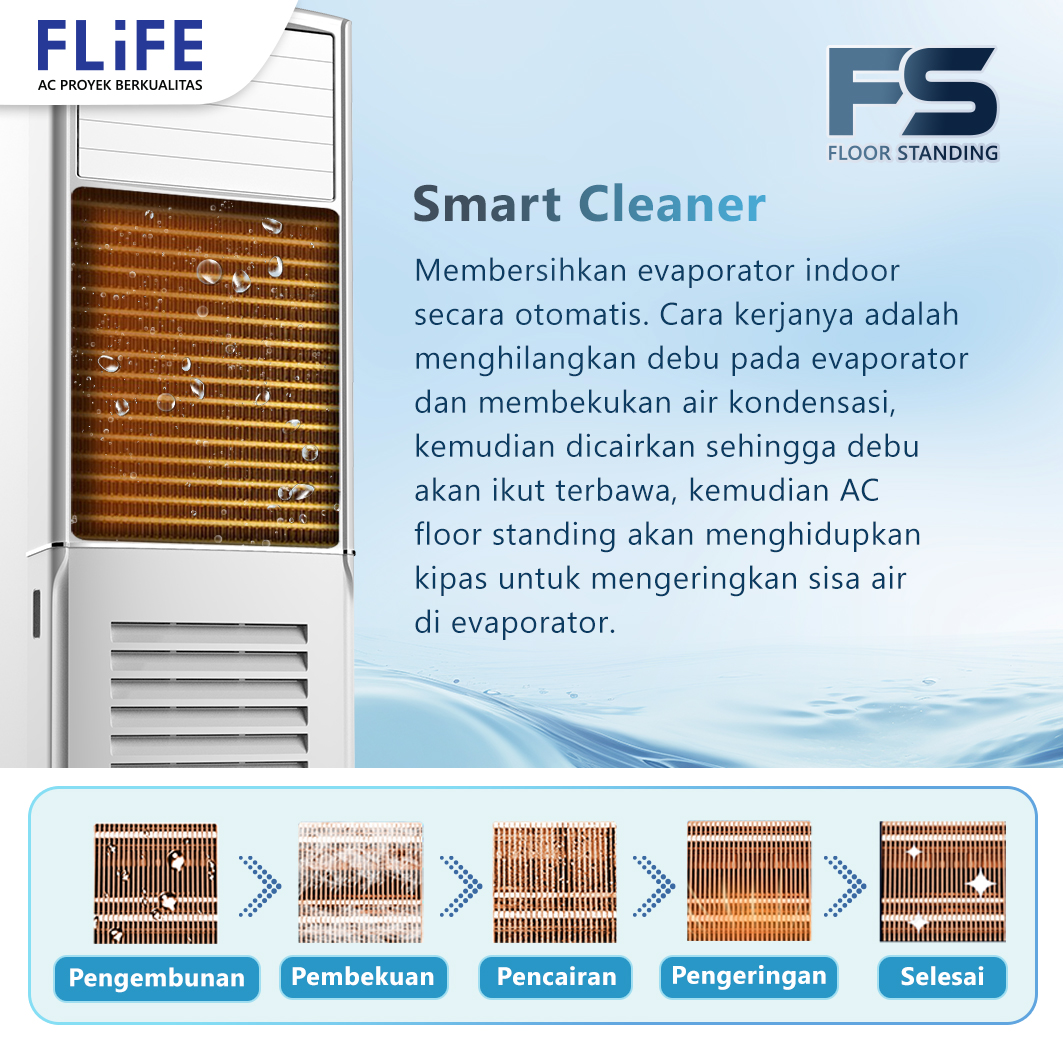 Flife AC Floor Standing 2 PK Standard Strong Wind Fast Cooling - FVC-18FS