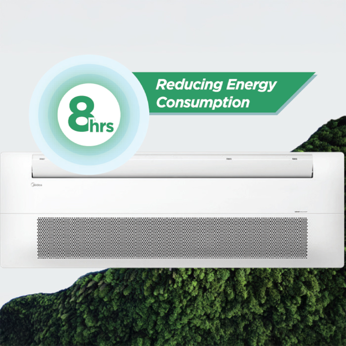 Midea AC Cassette 1 Way 2 PK Celest - MCUCE-18CRFN8