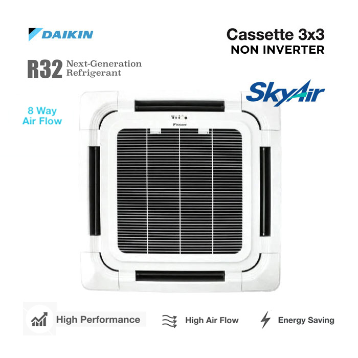 Daikin AC Cassette Standard Malaysia 6 PK ( Remote Wireless ) - FCC140AV14 + RC140AY14