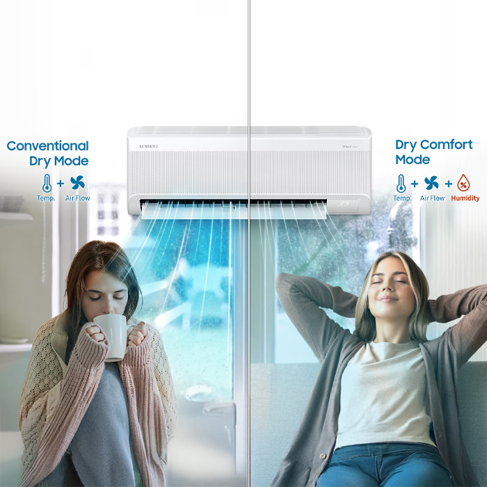 Samsung AC Split 1 1/2 PK Inverter Windfree Neo Lite AI - AR60H13D1LWNSE