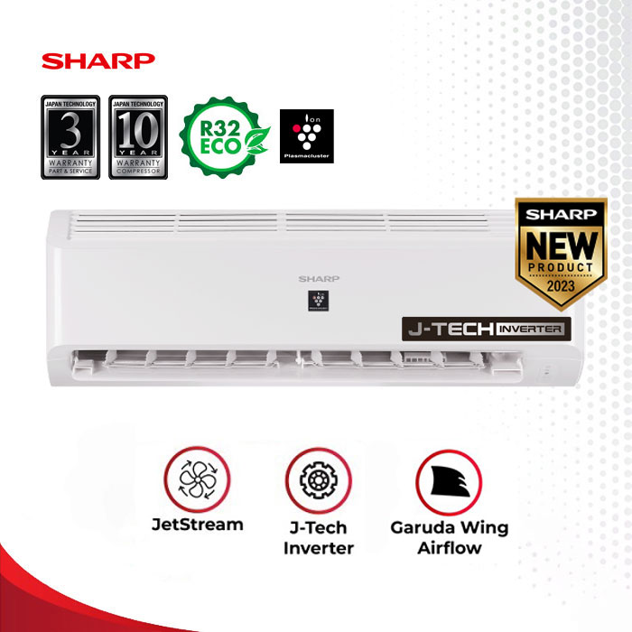 Sharp AC Inverter Split Plasmacluster Garuda Series 1 PK - AH-XP10BMY
