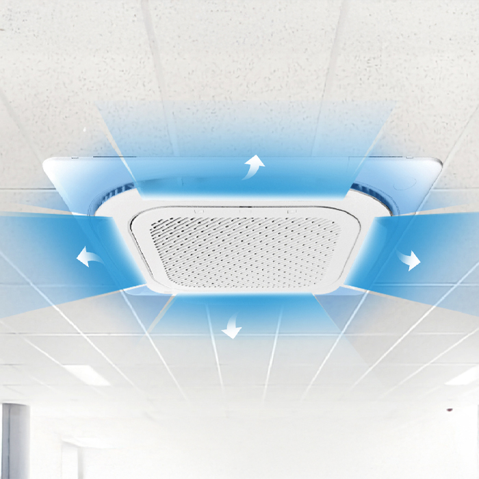 Midea AC Cassette Standard 4 PK Round Flow - MCFO-36CRN8