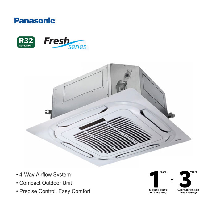 Panasonic AC Cassette Non Inverter Fresh Series 4 PK ( 3 Phase ) - S/U-36PUB1H8