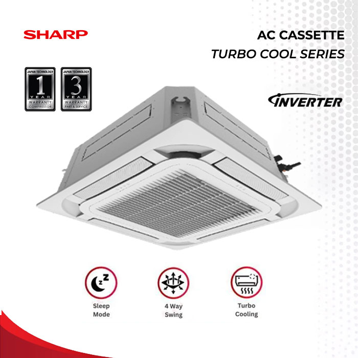 SHARP AC Cassette Inverter Turbo Cool Series 4 PK - GX-X36XEY