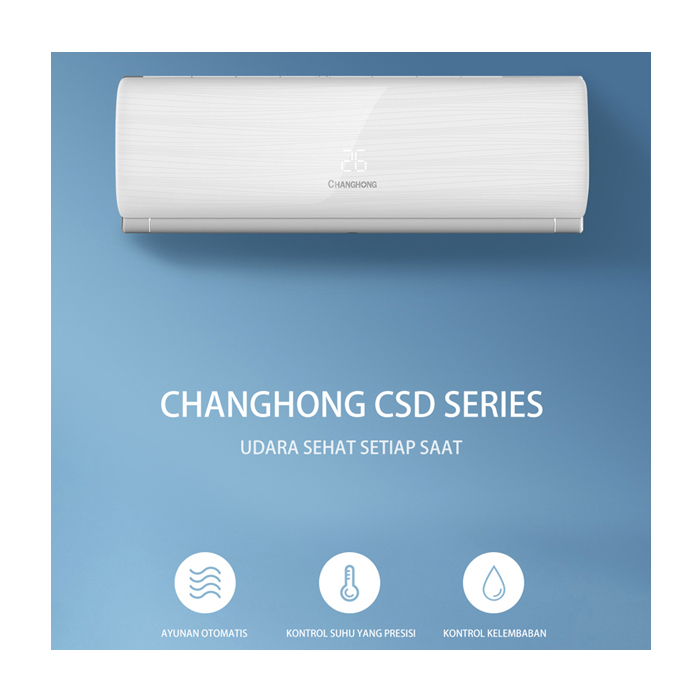Changhong AC Wall Mounted Split Deluxe Plasma 1/2 PK - CSC-05CSD3