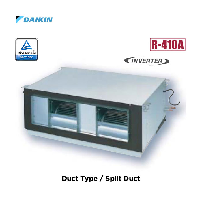 Daikin AC Packaged Split Duct Inverter Thailand R410A 10 PK ( 3 Phase ) - FDR250PY14 + RZUR250PY14
