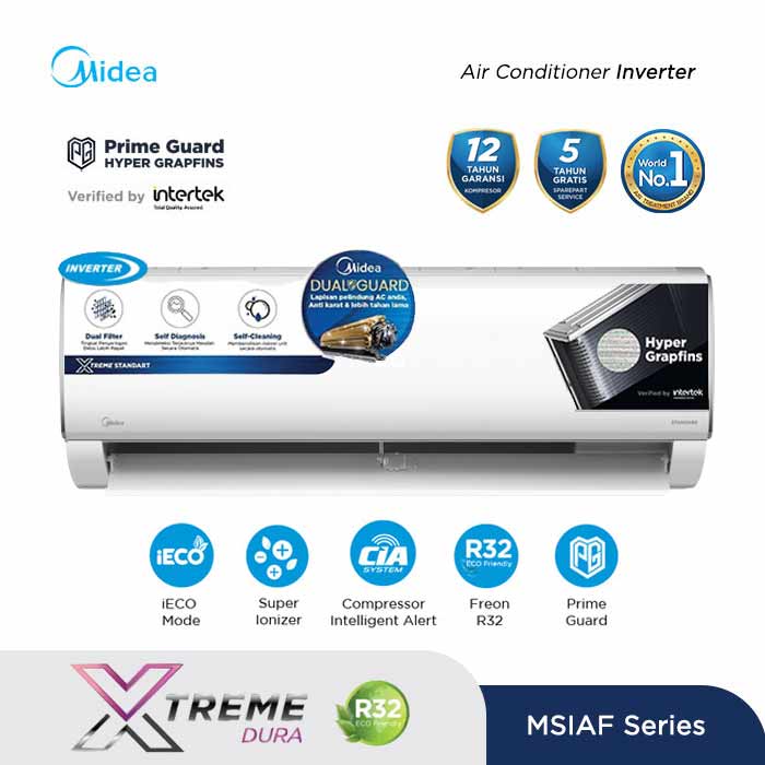 Midea AC Wall Mounted Split Inverter 1 PK - MSIAF-09CRDN2X