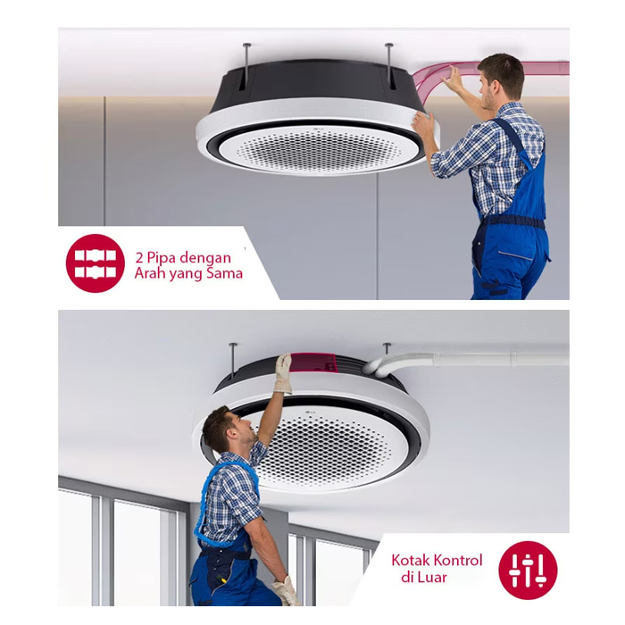 Spesifikasi LG AC Cassette Round Inverter Series 5 PK - ZTNQ48GYLA1