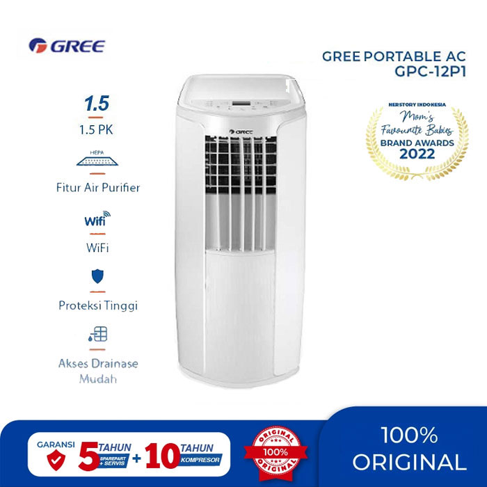 Gree AC Portable P1 Series Standard 1.5 PK - GPC-12P1