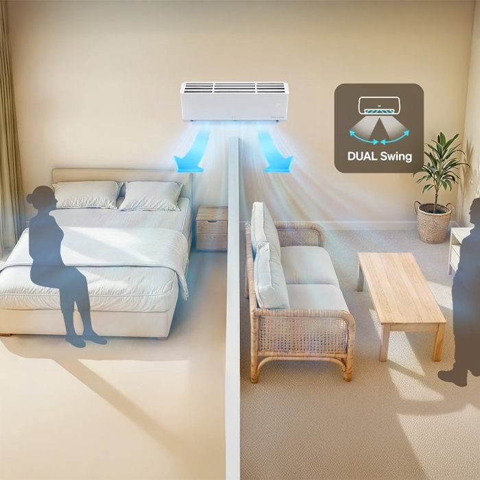 LG AC Split 1 PK Dualcool Inverter New Terminator Premium - K09NVB