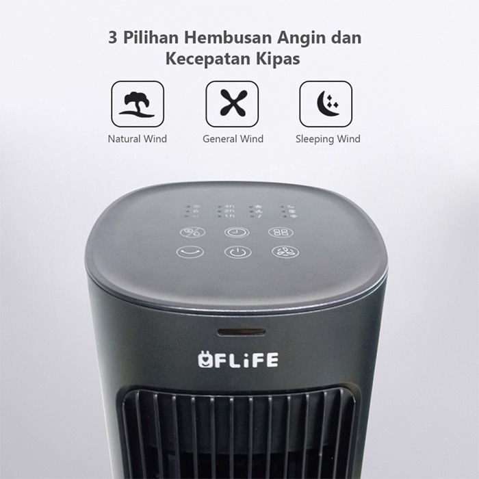 Flife Tower Fan Air Cooler Humidifier 4 Liter - FTA-ACOOL4