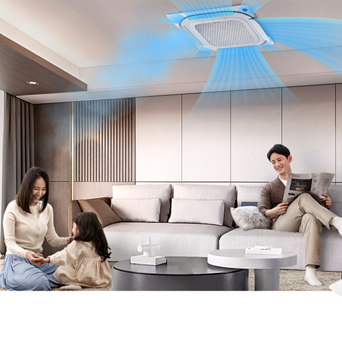 Midea AC Cassette Standard 4 PK Round Flow - MCFO-36CRN8