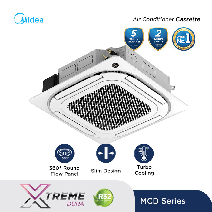 Midea AC Round Cassette Standard 2 1/2 PK - MCD-24CRN2